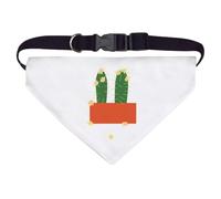Azeeda Large 'Flowers Worth Waiting For' Dog/Cat/Pet Bandana (PD00084704)