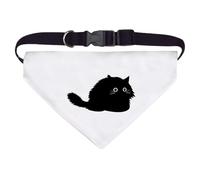 Azeeda Large 'Fluffy Cat' Dog/Cat/Pet Bandana (PD00075780)