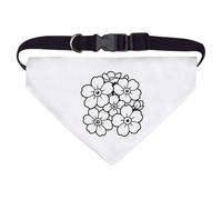 Azeeda Large 'Forget Me Not Flowers' Dog/Cat/Pet Bandana (PD00077650)