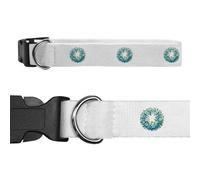 Azeeda Large 'Forget Me Not Wreath' Dog Collar (PR00071556)