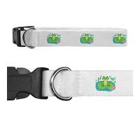 Azeeda Large 'Frog On A Lily Pad' Dog Collar (PR00071784)