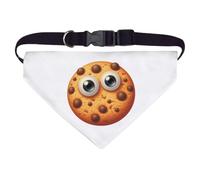 Azeeda Large 'Funny Cookie Face' Dog/Cat/Pet Bandana (PD00070206)