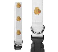 Azeeda Large 'Funny Cute Potato Eating Chips' Dog Collar (PR00082794)