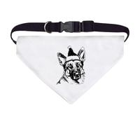 Azeeda Large 'German Shepherd Wearing Santa Hat' Dog/Cat/Pet Bandana (PD00070496)
