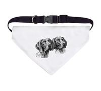 Azeeda Large 'German Shorthaired Pointer Couple Portrait' Dog/Cat/Pet Bandana (PD00075508)