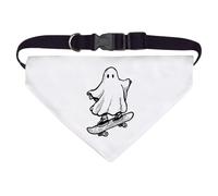 Azeeda Large 'Ghost on Skateboard' Dog/Cat/Pet Bandana (PD00067968)