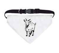 Azeeda Large 'Goat Standing Doodle' Dog/Cat/Pet Bandana (PD00074282)