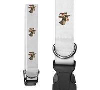 Azeeda Large 'Goat Wearing Santa Hat' Dog Collar (PR00067570)