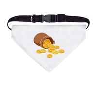 Azeeda Large 'Gold Coins Spilling from Pouch' Dog/Cat/Pet Bandana (PD00078386)