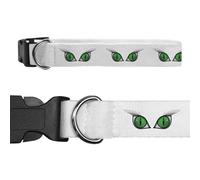 Azeeda Large 'Green Cats Eyes' Dog Collar (PR00075580)