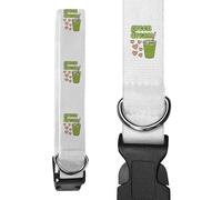 Azeeda Large 'Green Dream Matcha' Dog Collar (PR00082964)