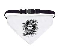 Azeeda Large 'Green Man Portrait' Dog/Cat/Pet Bandana (PD00073342)