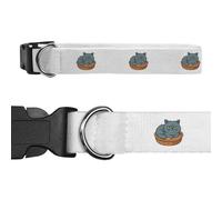 Azeeda Large 'Grumpy Persian Cat' Dog Collar (PR00070258)