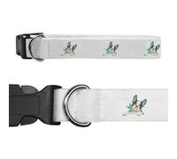 Azeeda Large 'Happy French Bulldog Puppy' Dog Collar (PR00071276)