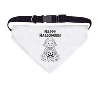 Azeeda Large 'Happy Halloween Vampire' Dog/Cat/Pet Bandana (PD00071084)