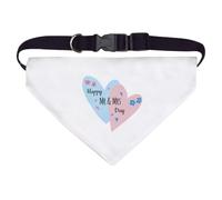 Azeeda Large 'Happy Mr And Mrs Day' Dog/Cat/Pet Bandana (PD00081804)