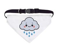 Azeeda Large 'Happy Rain Cloud' Dog/Cat/Pet Bandana (PD00071902)