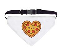 Azeeda Large 'Heart Pizza' Dog/Cat/Pet Bandana (PD00071982)