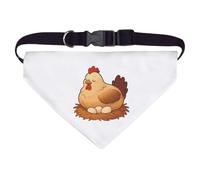 Azeeda Large 'Hen Sitting on Nest' Dog/Cat/Pet Bandana (PD00068878)