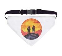 Azeeda Large 'Hikers on Mountain' Dog/Cat/Pet Bandana (PD00067506)