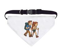 Azeeda Large 'Hiking Couple' Dog/Cat/Pet Bandana (PD00071302)
