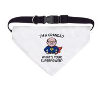 Azeeda Large 'I'm a Grandad What's Your Superpower' Dog/Cat/Pet Bandana (PD00067100)