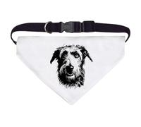 Azeeda Large 'Irish Wolfhound Portrait' Dog/Cat/Pet Bandana (PD00079628)