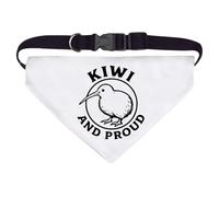 Azeeda Large 'Kiwi and Proud' Dog/Cat/Pet Bandana (PD00066512)