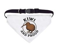 Azeeda Large 'Kiwi and Proud' Dog/Cat/Pet Bandana (PD00066514)