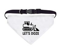 Azeeda Large 'Let's Doze Bulldozer' Dog/Cat/Pet Bandana (PD00071172)