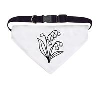 Azeeda Large 'Lily of the Valley Flower' Dog/Cat/Pet Bandana (PD00069166)