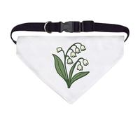 Azeeda Large 'Lily of the Valley Flower' Dog/Cat/Pet Bandana (PD00069168)