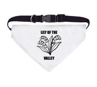 Azeeda Large 'Lily of the Valley Flower' Dog/Cat/Pet Bandana (PD00071160)