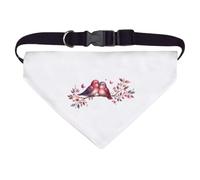 Azeeda Large 'Lovebirds Sitting On A Branch ' Dog/Cat/Pet Bandana (PD00072162)