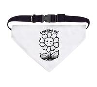 Azeeda Large 'Loves Me Not Sad Flower' Dog/Cat/Pet Bandana (PD00078452)