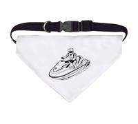 Azeeda Large 'Man on Jetski' Dog/Cat/Pet Bandana (PD00078180)