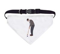 Azeeda Large 'Man Playing Croquet' Dog/Cat/Pet Bandana (PD00066984)