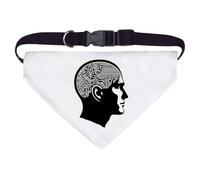 Azeeda Large 'Man With Electronic Brain' Dog/Cat/Pet Bandana (PD00079108)