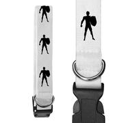 Azeeda Large 'Man with Shield' Dog Collar (PR00073830)