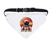 Azeeda Large 'Mars Astronaut, One Day Soon' Dog/Cat/Pet Bandana (PD00067286)