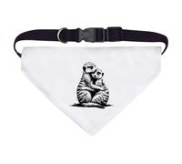 Azeeda Large 'Meerkat Cuddles' Dog/Cat/Pet Bandana (PD00070040)