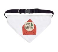 Azeeda Large 'Merry Christmas Card in Envelope' Dog/Cat/Pet Bandana (PD00072222)