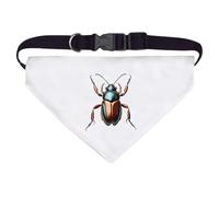 Azeeda Large 'Metallic Beetle' Dog/Cat/Pet Bandana (PD00076924)