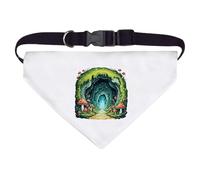 Azeeda Large 'Mossy Cave Entrance' Dog/Cat/Pet Bandana (PD00083882)