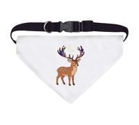 Azeeda Large 'Mystical Stag with Galaxy Antlers' Dog/Cat/Pet Bandana (PD00078008)