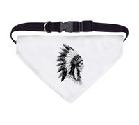 Azeeda Large 'Native American Chief Side View' Dog/Cat/Pet Bandana (PD00068802)