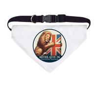 Azeeda Large 'Never Give In' Dog/Cat/Pet Bandana (PD00071310)