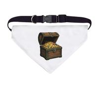 Azeeda Large 'Open Pirate Treasure Chest Full Of Gold' Dog/Cat/Pet Bandana (PD00072604)