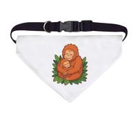 Azeeda Large 'Orangutan Mother & Baby' Dog/Cat/Pet Bandana (PD00071222)