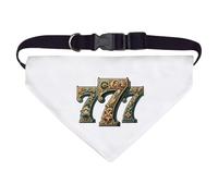 Azeeda Large 'Ornate Lucky Sevens' Dog/Cat/Pet Bandana (PD00075636)